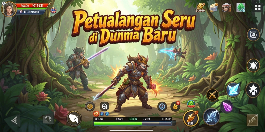 Gameplay menarik dari 9939 dengan berbagai tantangan di dunia petualangan.