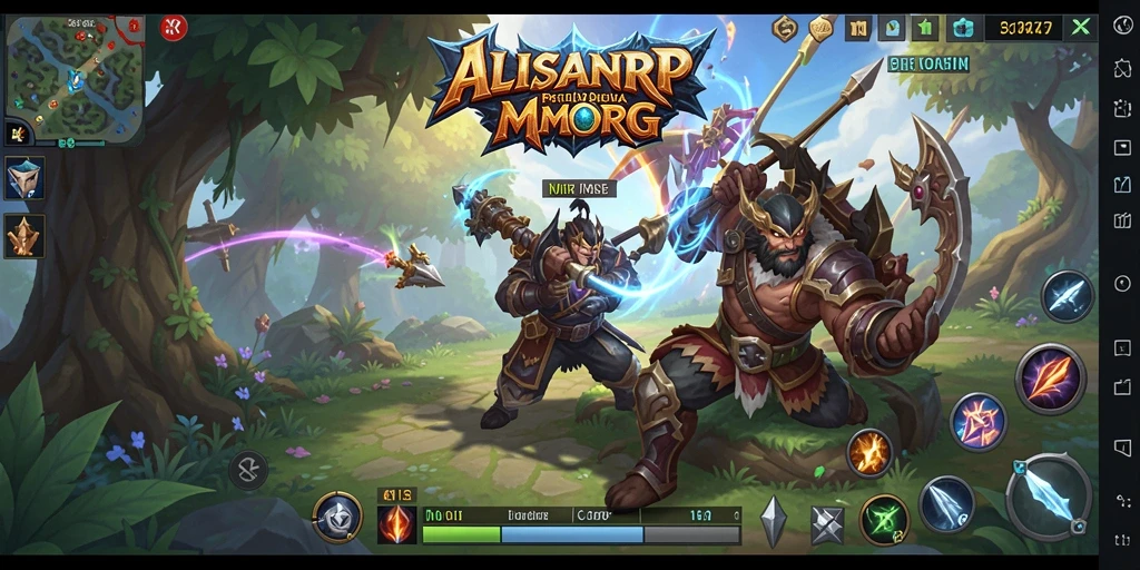 Screenshots ALISANRP menampilkan aksi seru dalam pertempuran MMORPG.