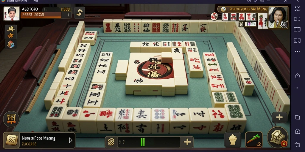 Tangkapan layar menunjukkan gameplay seru ASDTOTO dalam permainan Mahjong.