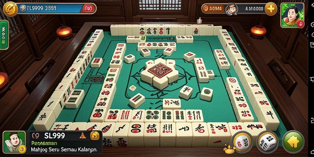 Gameplay SL999 yang menarik dengan berbagai tantangan Mahjong.
