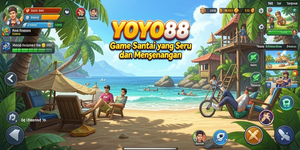 Screenshot utama YOYO88 menampilkan gameplay yang seru dan santai.